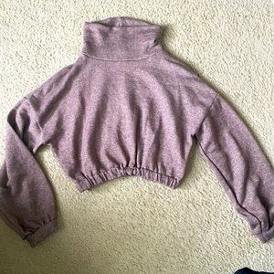 Mock crop sweatshirt